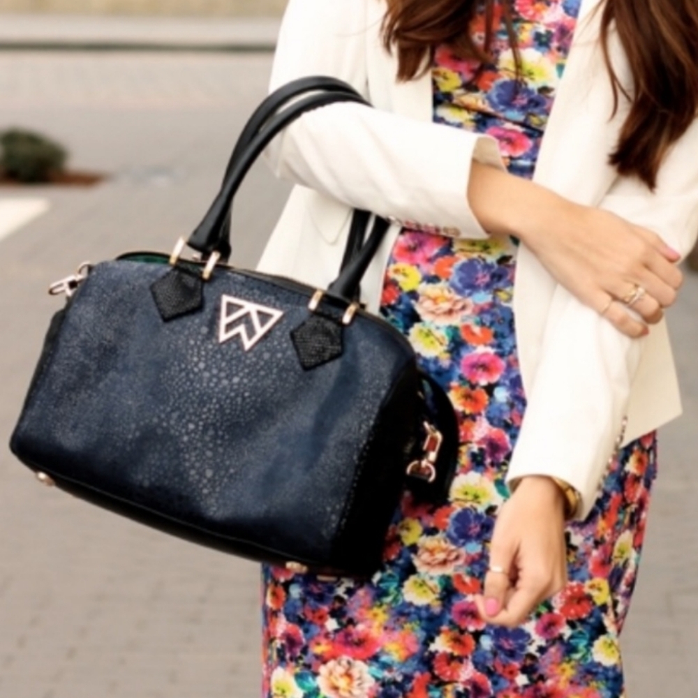 Stylish Black Women's Tote Handbag